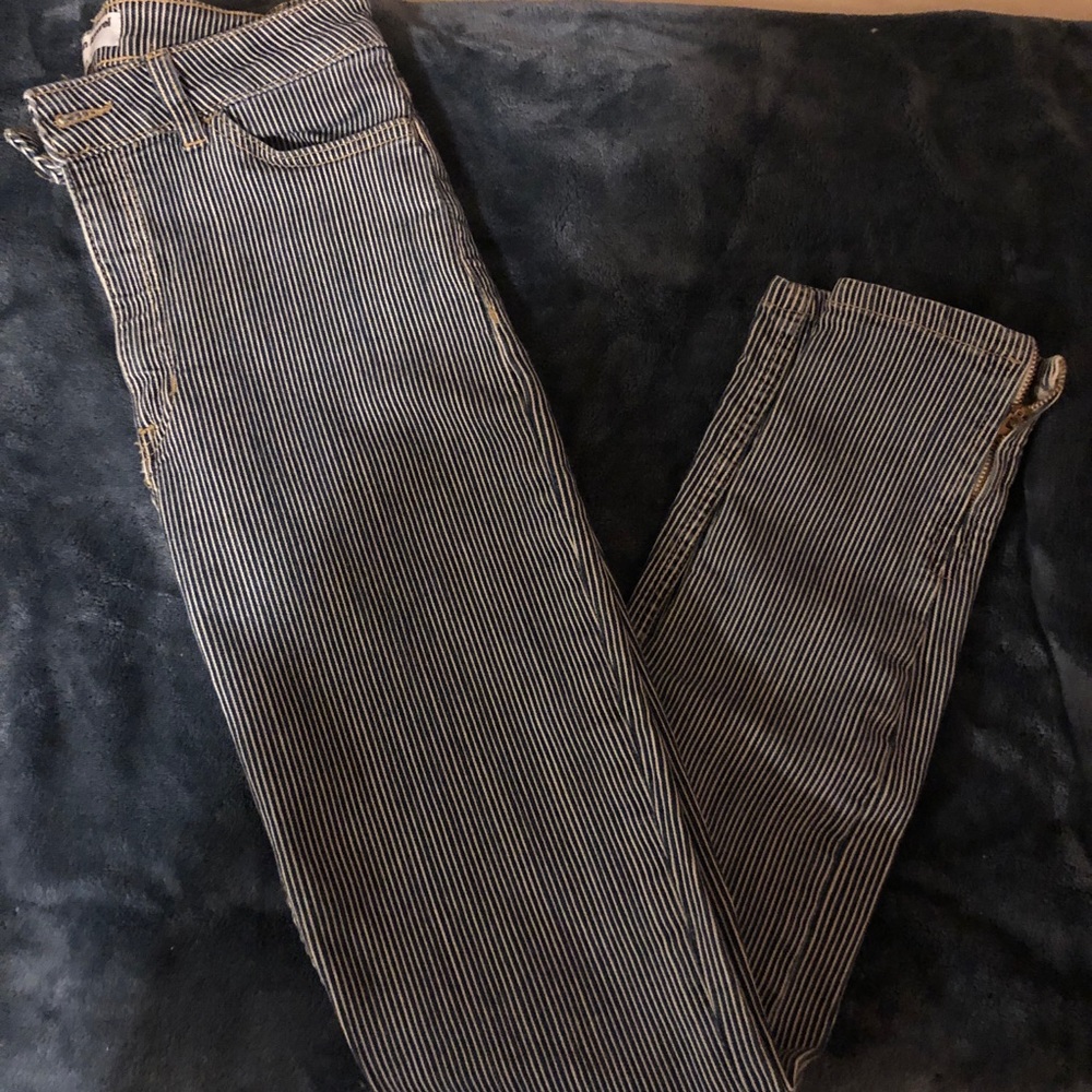 American apparel high waisted jeans